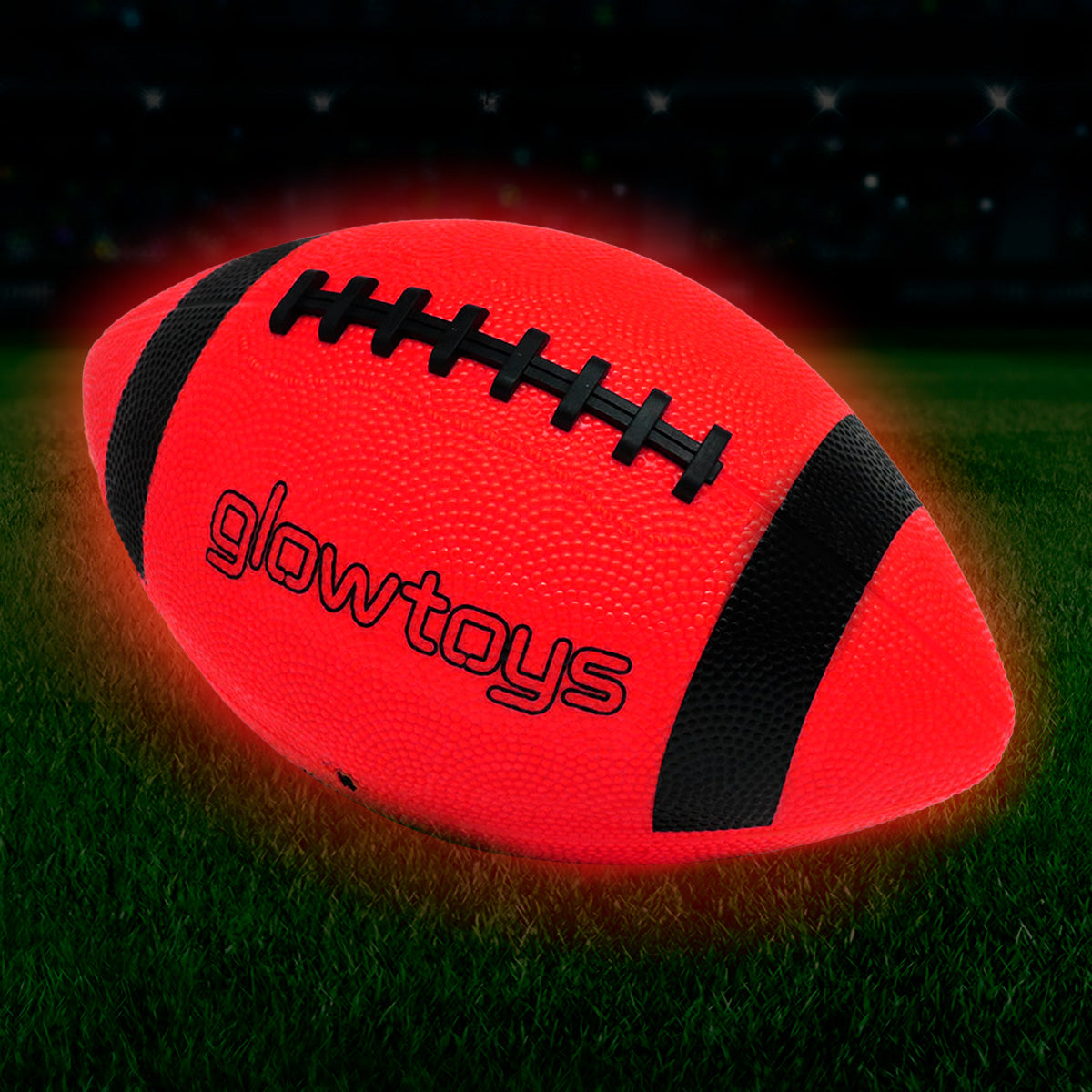 Glow in the Dark LED Light Up GridIron Football Glows in the