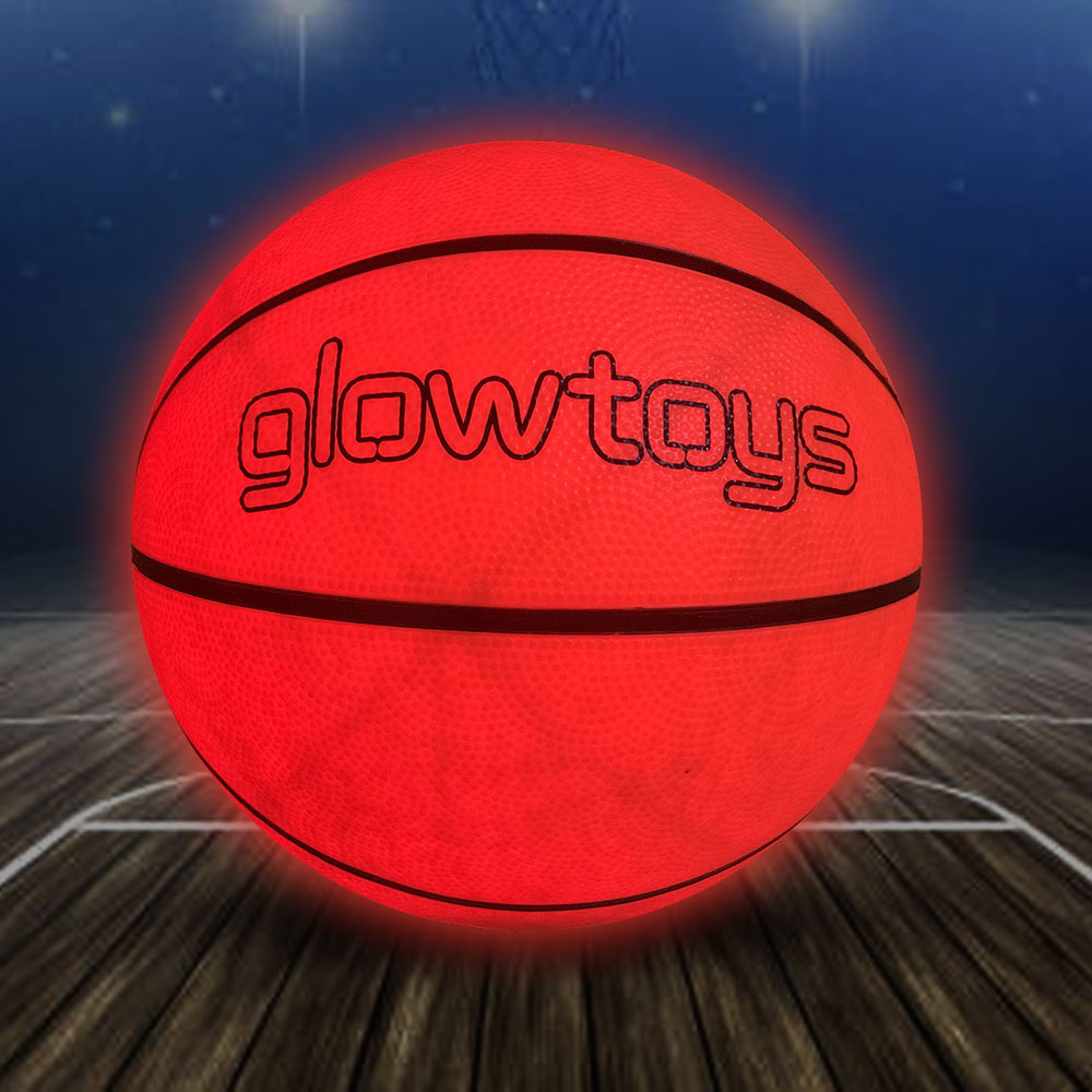 GlowToys LED Light Up Soccer and Basketball Bundle