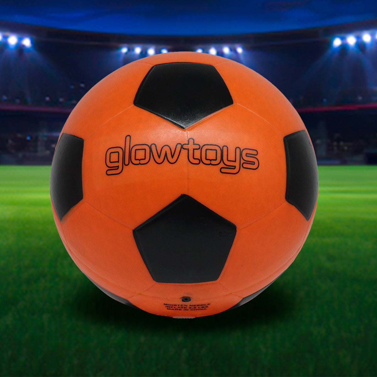 Glow Toys LED Light Up Soccer Ball Glows in the Dark Comes