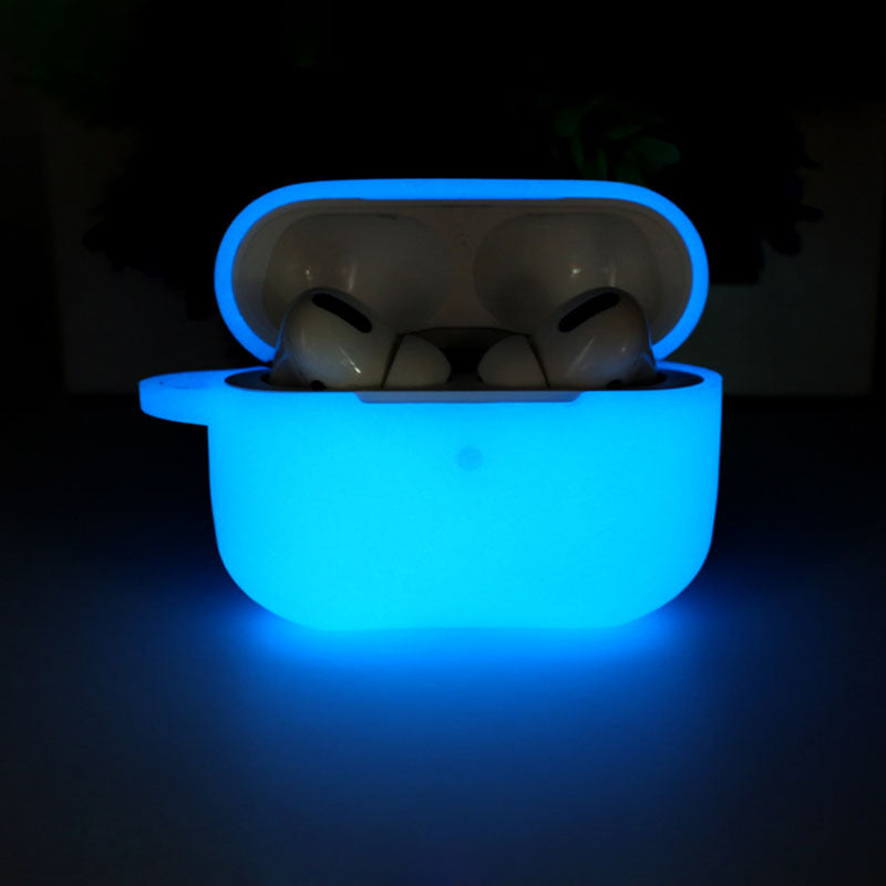 Airpods best sale glowing blue